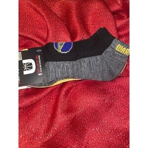 3 Pair NBA Warriors Low Cut Socks, Men's Shoe Size 6-12 Gift Basketball Multi